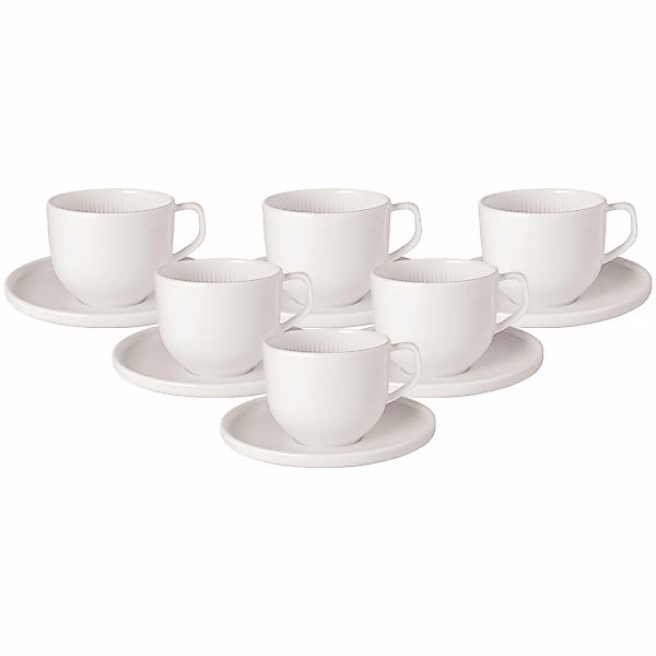 Villeroy & Boch Tasse "Kaffeetassen mit Untertassen Afina 150 ml 6er Set we günstig online kaufen