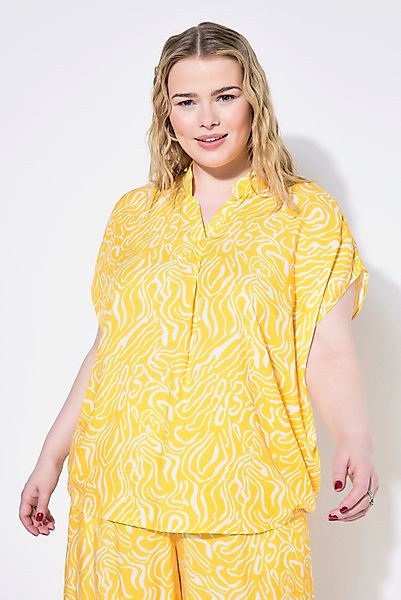 Studio Untold Hemdbluse Blusenshirt oversized Wave-Print günstig online kaufen