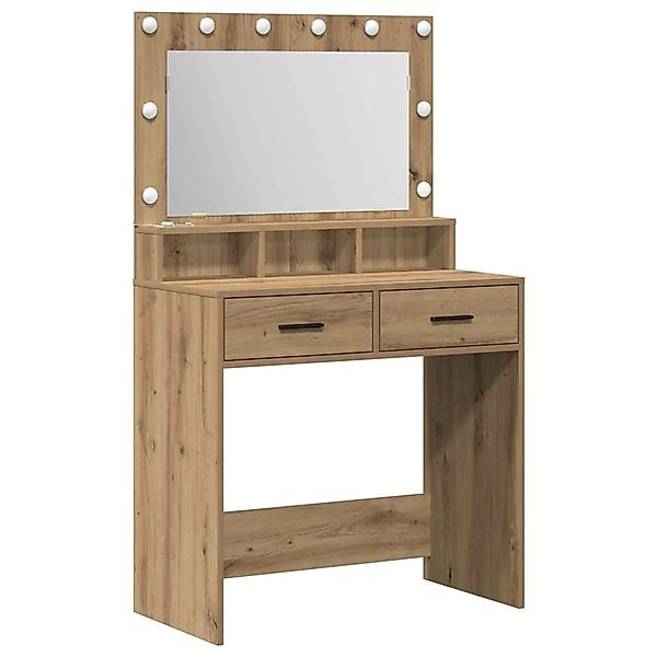 vidaXL Schminktisch Artisan-Eiche 79 x 41 x 135 cm Holzwerkstoff 865090 günstig online kaufen