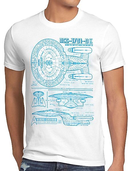 style3 T-Shirt NC-70D Enterprise Blaupause trek günstig online kaufen