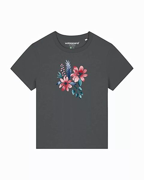 wat? Apparel T-Shirt Blume in Wasserfarbe 02 günstig online kaufen