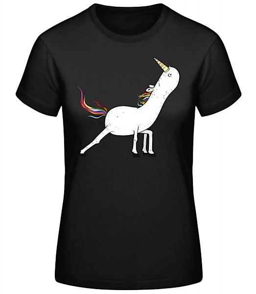 Yoga Einhorn Krieger · Frauen Basic T-Shirt günstig online kaufen