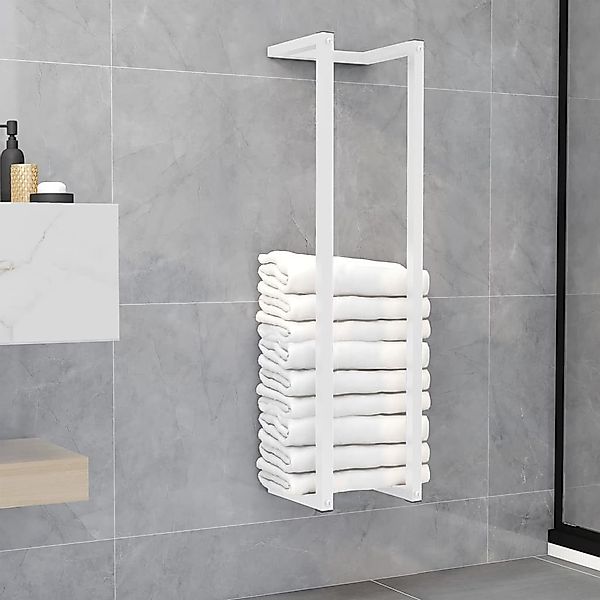 vidaXL Handtuchhalter, Handtuchständer Weiß 25x20x95 cm günstig online kaufen