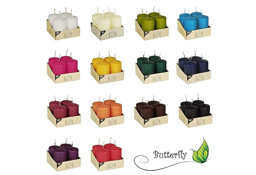 PAPSTAR Stumpenkerze, Stumpenkerzen Ø50mm / 80mm (4St) günstig online kaufen
