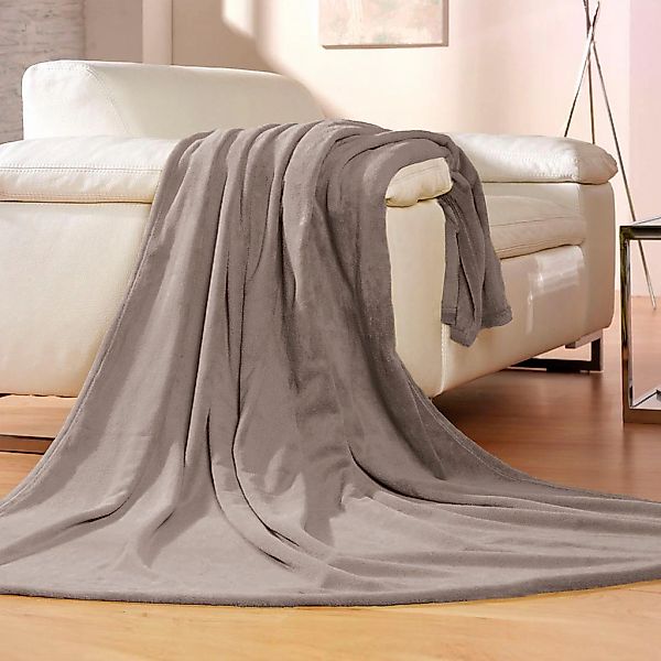 Gözze Wohndecke "Memphis" in tollen Unifarben, Kuscheldecke günstig online kaufen