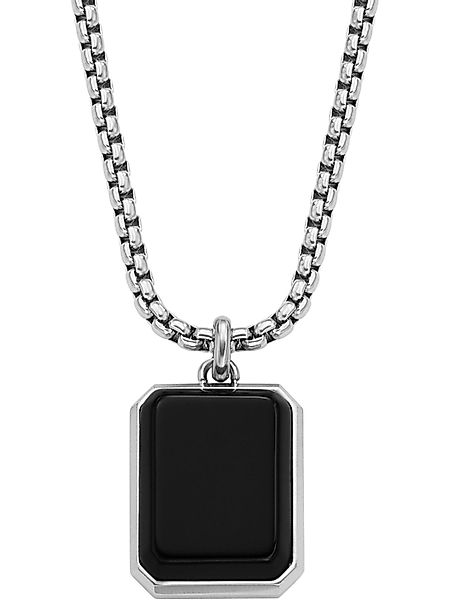 Fossil Collier Fossil Herren-Kette Edelstahl Achat günstig online kaufen