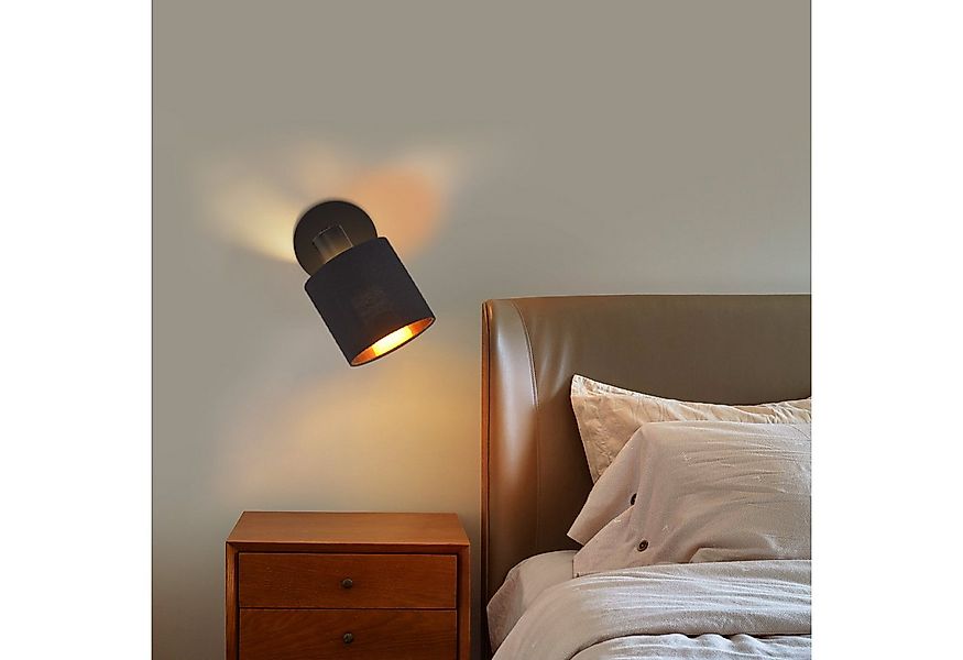 Nettlife Wandstrahler Schwarz Vintage Deckenspot E14 Wandstrahler, Schwenkb günstig online kaufen