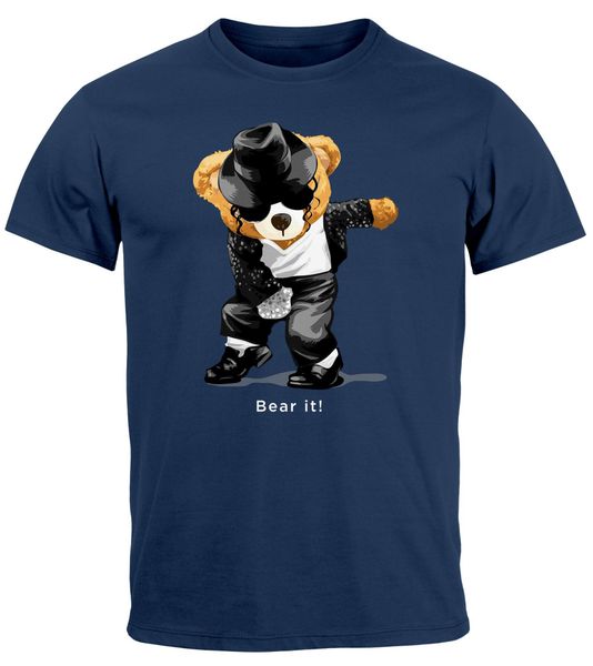 Neverless Print-Shirt Herren T-Shirt Jackson Bear günstig online kaufen