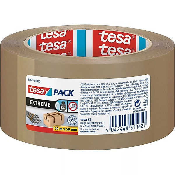 Tesa Pack Paketband Extreme Braun 50 m x 5 cm günstig online kaufen