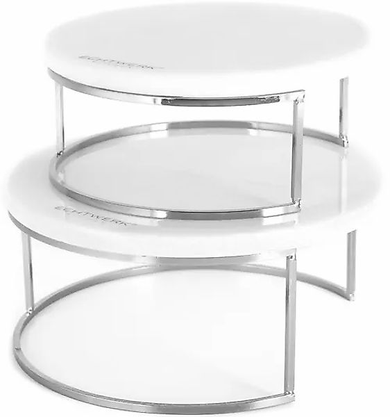 ECHTWERK Etagere »Marmor Etagere«, für Obst, Käse und Dessert mit 2 Ebenen, günstig online kaufen