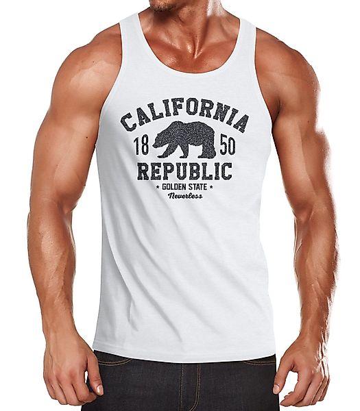 Neverless Tanktop Herren Tank-Top California Republic günstig online kaufen