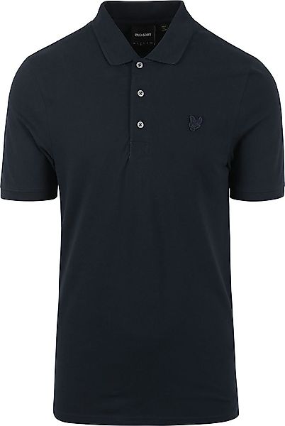 Lyle and Scott Tonal Eagle Polo Schwarz  - Größe XL günstig online kaufen
