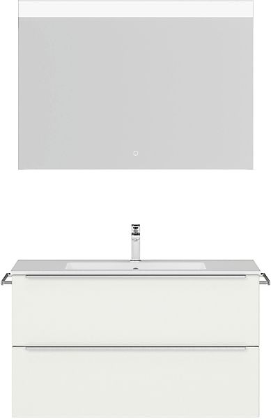 nobilia® Badmöbel-Set »Levere« vormontiert, mit Soft-Close, 2 Stk. tlg. ink günstig online kaufen