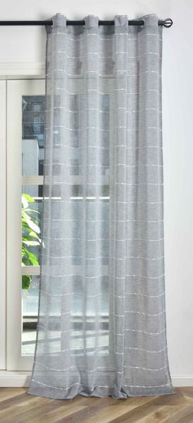 Gardinenbox Gardine (1 St), Ösen, halbtransparent, günstig online kaufen