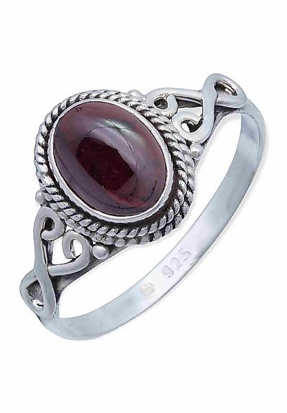mantraroma Silberring BAGHIMI oval aus 925 Silber mit Granat (Ring mit Schm günstig online kaufen