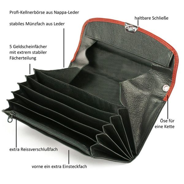 Hamosons Kellnerbörse Profi Kellnerbörse / Kellnergeldbeutel günstig online kaufen