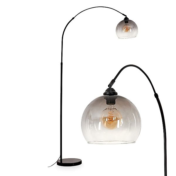 hofstein Stehlampe Stehlampe aus Metall/Glas/Marmor in günstig online kaufen
