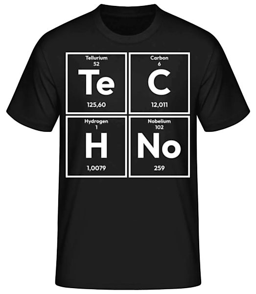 Techno Periodic Table · Männer Basic T-Shirt günstig online kaufen