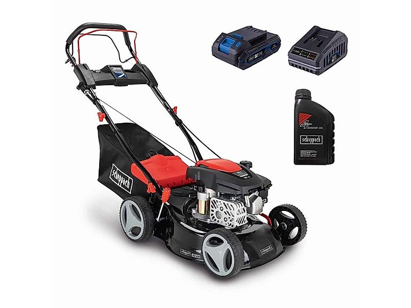 Scheppach Benzinrasenmäher RM420AE, 42 cm Schnittbreite, (Set), 150 cm³, 3, günstig online kaufen