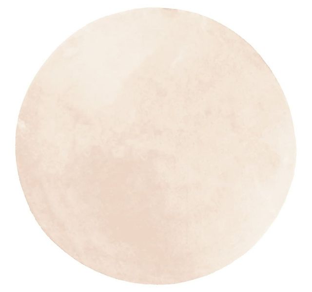 vidaXL Teppich Teppich HUARTE Kurzflor Weich und Waschbar Beige Ø 80 cm, Ru günstig online kaufen