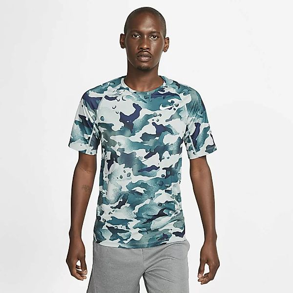 Nike Pro Slim Camo Kurzarm T-shirt XL Light Pumice / Pure Platinum günstig online kaufen