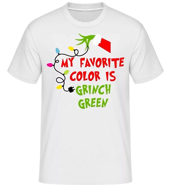 My Favorite Color Is Grinch Green · Shirtinator Männer T-Shirt günstig online kaufen