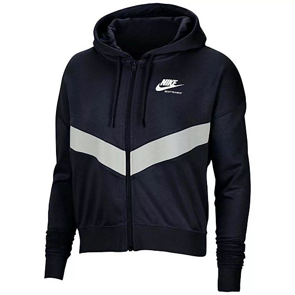 Nike Sportswear Heritage Sweatshirt Mit Reißverschluss M Black / Grey Fog / günstig online kaufen