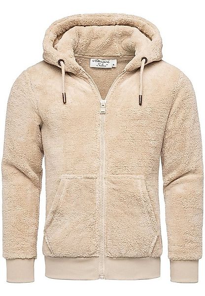 Amaci&Sons Sweatjacke BERWYN Teddyfell Jacke Herren Teddy Sweatjacke Plüsch günstig online kaufen