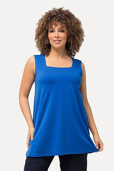 Ulla Popken Longshirt Longtop Classic Fit Carré-Ausschnitt ärmellos günstig online kaufen