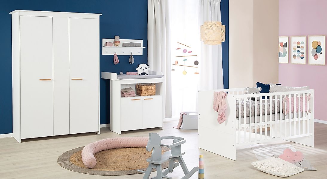 roba® Babyzimmer-Komplettset Anton - schlichtes Kinderzimmer günstig online kaufen