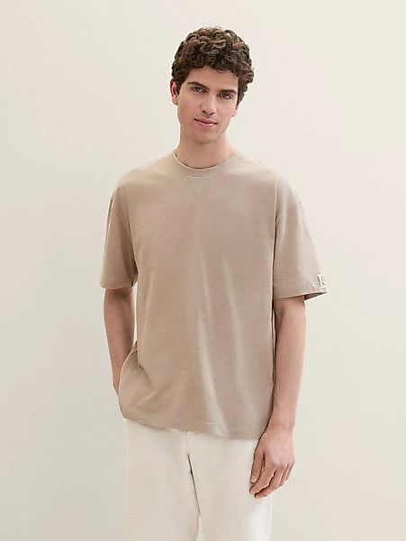 TOM TAILOR Unterhemd T-Shirt in Melange-Optik günstig online kaufen