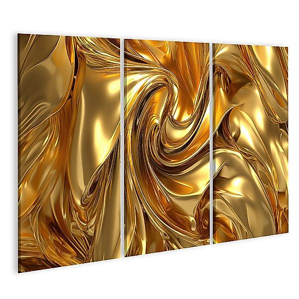 islandburner Leinwandbild Gold Textur Gradients Schatten günstig online kaufen