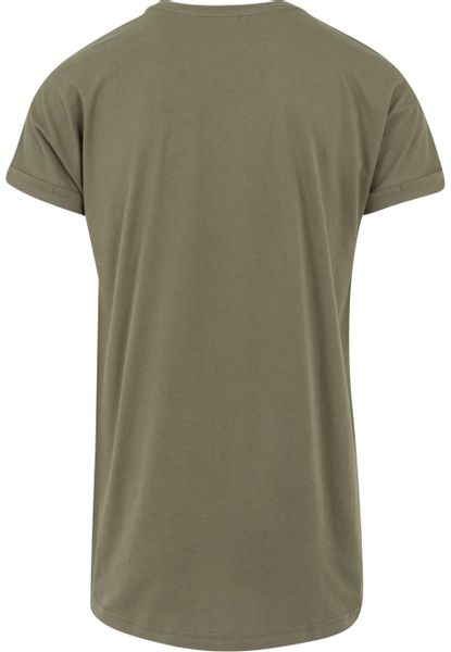 URBAN CLASSICS Rundhalsshirt Long Shaped Turnup günstig online kaufen