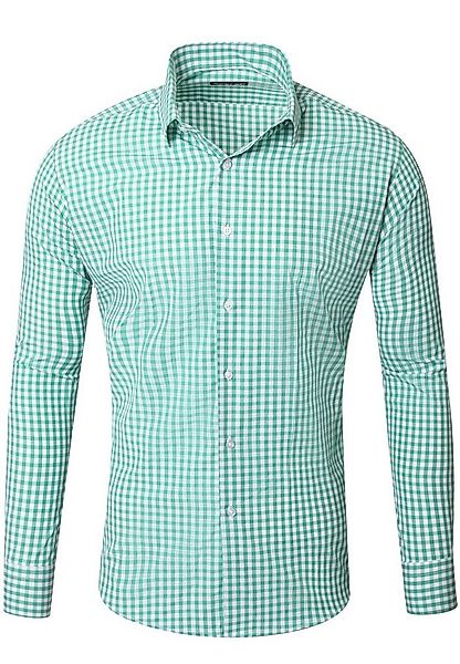 Reslad Businesshemd Reslad Herren Hemd Vichy Karomuster Langarmhemd RS-7007 günstig online kaufen