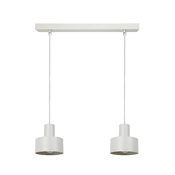 Hängeleuchte Rif 2, taupe 2-flammig, linear, Stahl günstig online kaufen
