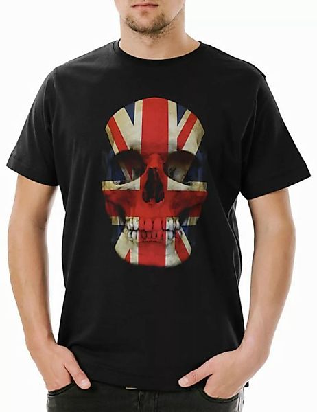 Urban Backwoods Print-Shirt Union Jack UK Skull Flag Herren T-Shirt Totenko günstig online kaufen