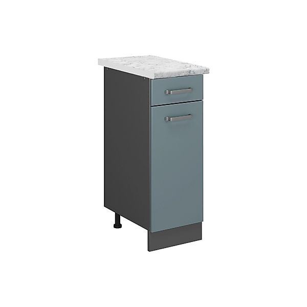 Vicco Schubladenschrank R-Line Schubladenschrank für die Küche Blau-Grau 30 günstig online kaufen