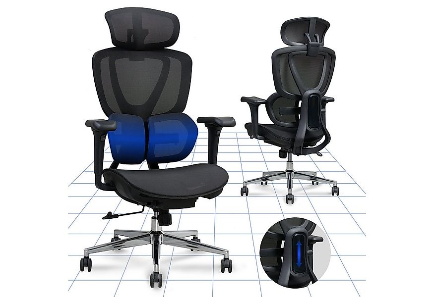 FLEXISPOT Drehstuhl Ergonomischer Bürostuhl, Arbeitsstuhl mit Dual-Wing Len günstig online kaufen