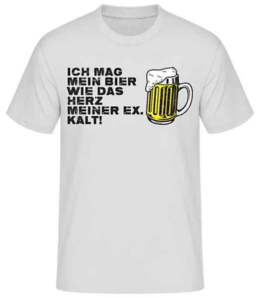 Ich Mag Mein Bier Wie Das Herz Meiner Ex · Männer Basic T-Shirt günstig online kaufen