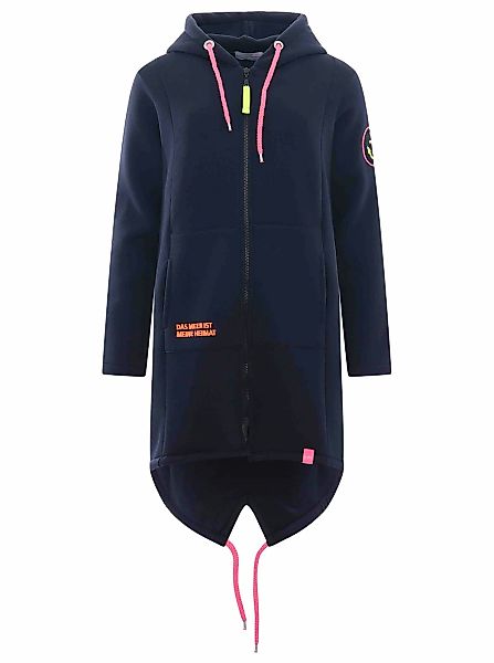 Zwillingsherz Kapuzensweatjacke mit Kapuze, Rückenprint und günstig online kaufen