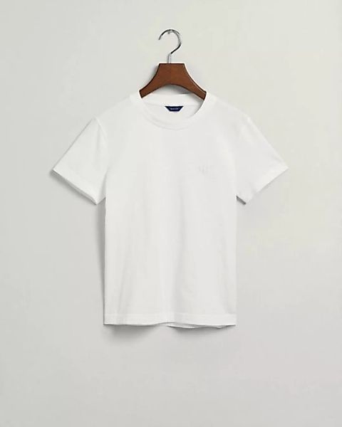 Gant T-Shirt REG TONAL SHIELD SS T-SHIRT, WHITE günstig online kaufen
