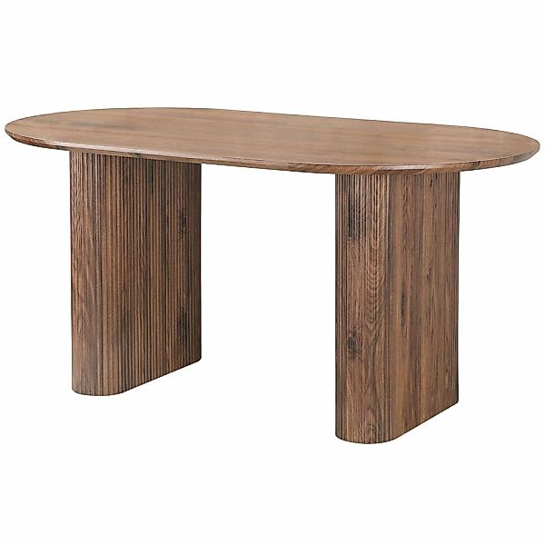 OTTO home Esstisch "Bostonia" ovaler Esstisch, Beine mit Rillenstruktur, pf günstig online kaufen