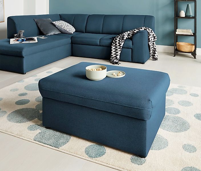 DOMO collection Hocker "Topper", mit Wellenunterfederung, auf Kunststoffgle günstig online kaufen