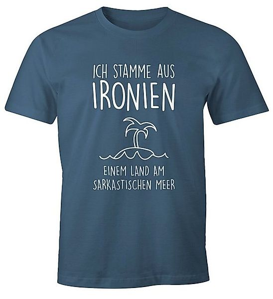 MoonWorks Print-Shirt Herren T-Shirt Ich stamme aus Ironien einem Land am s günstig online kaufen