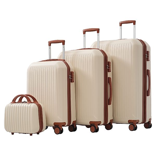 Flieks Trolleyset, 4 Rollen, (TSA-Schloss, ABS-Material, günstig online kaufen