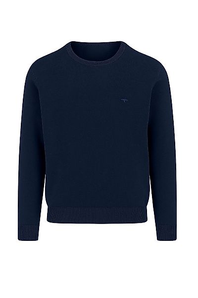 FYNCH-HATTON Strickpullover O-Neck, Superfine navy günstig online kaufen
