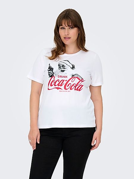 ONLY CARMAKOMA Kurzarmshirt CARCOCA COLA XMAS günstig online kaufen