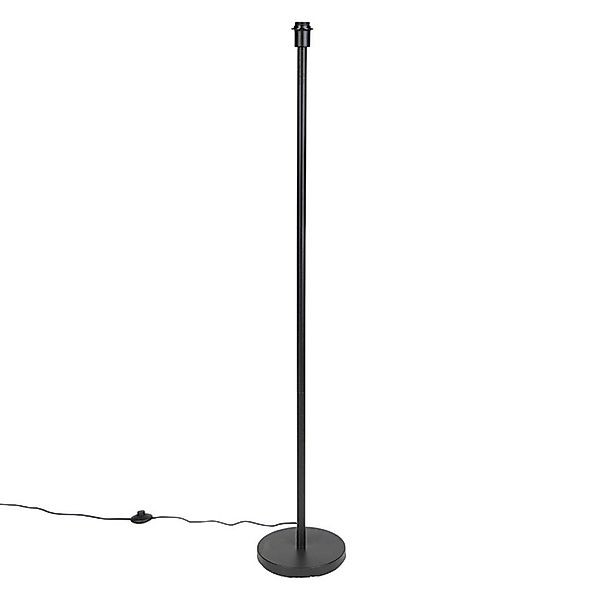Qazqa Stehlampe Simplo, ohne Leuchtmittel, E27, Schwarz, Modern, Stahl, 1-f günstig online kaufen