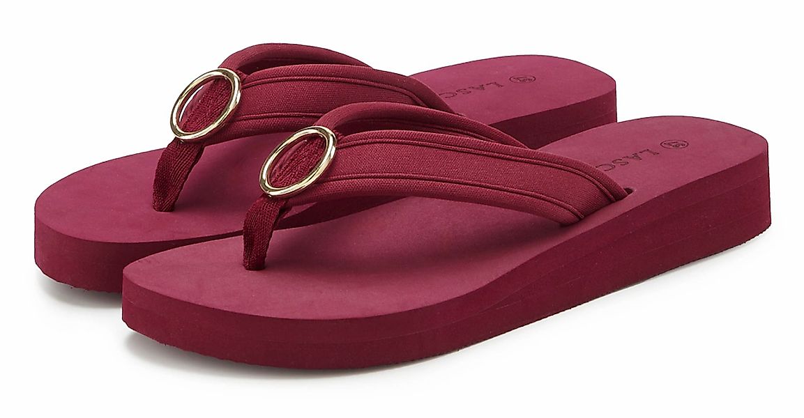 LASCANA Badezehentrenner "Sandale, Badeschuh, Pantolette, Badelatsche, Flip günstig online kaufen