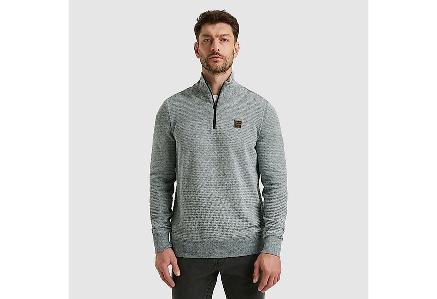 PME LEGEND Troyer mit Struktur-Muster und Logo-Badge günstig online kaufen